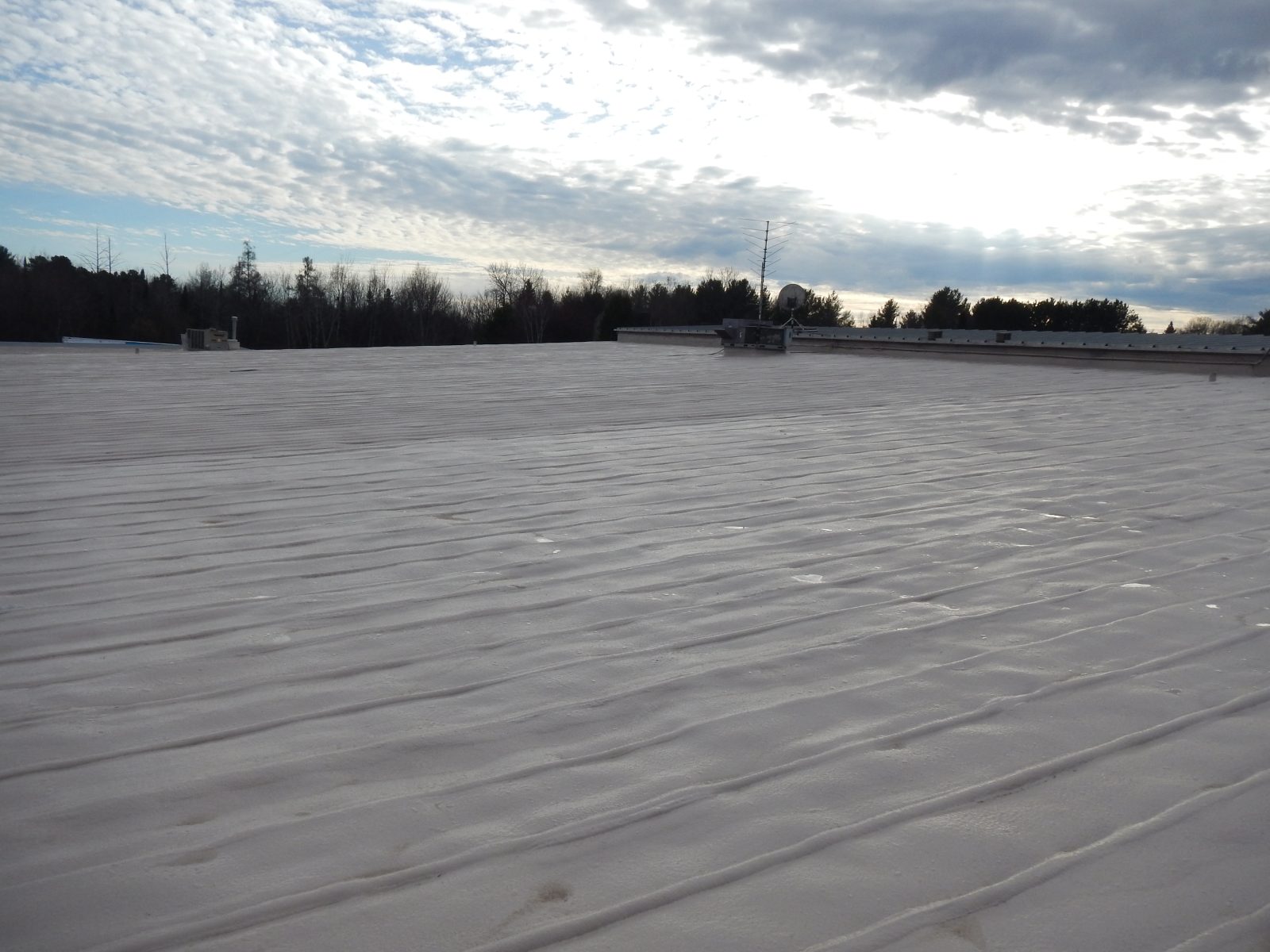 Completed roof restoration system